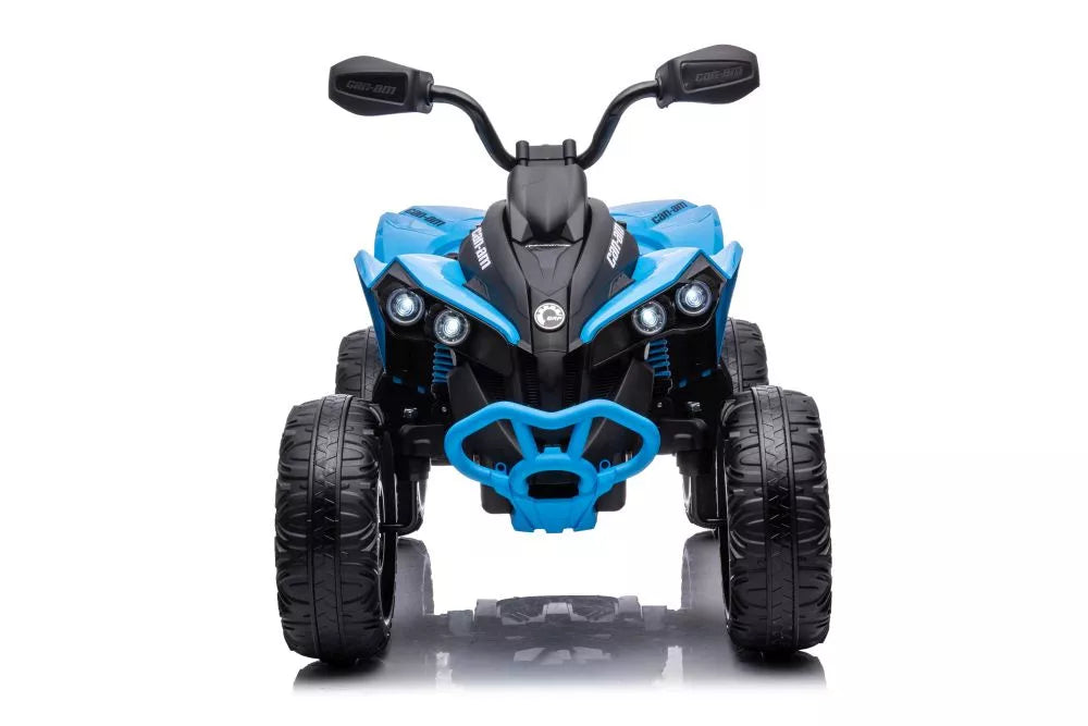 Vaikiškas keturratis Can-Am Renegade, 12 V, 4x45W, su EVA ratais ir LED žibintais, mėlynas