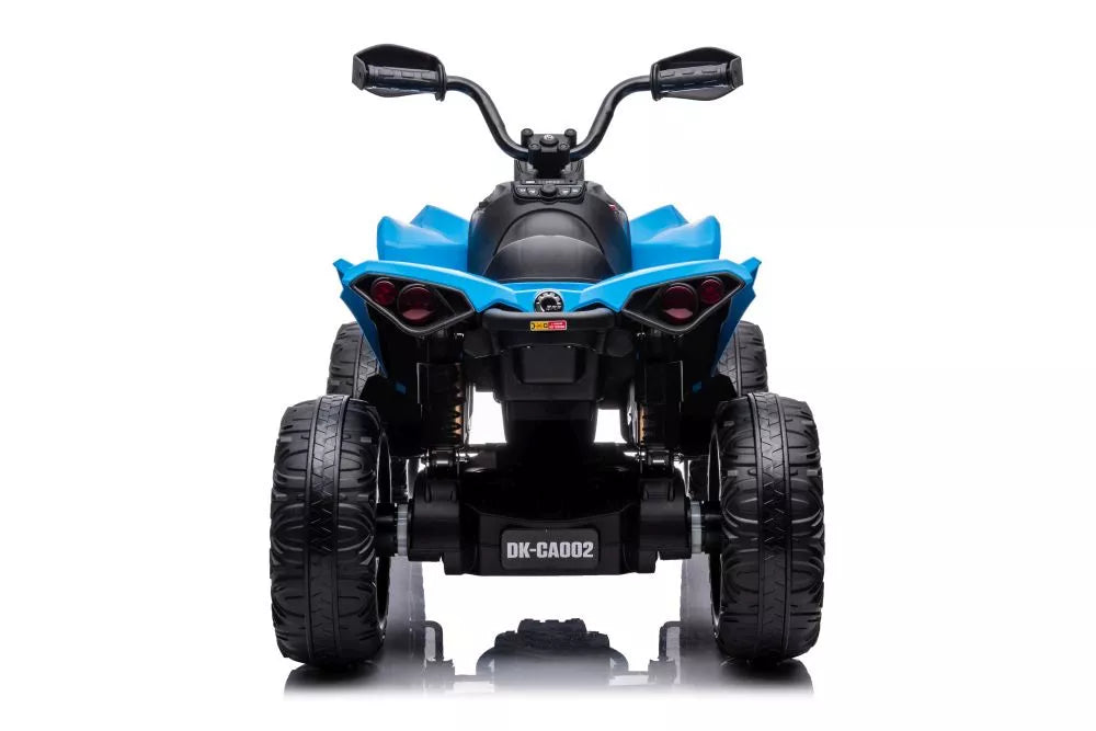 Vaikiškas keturratis Can-Am Renegade, 12 V, 4x45W, su EVA ratais ir LED žibintais, mėlynas