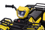 Vaikiškas keturratis elektromobilis, 12V, 2x45W, geltonas