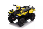 Vaikiškas keturratis elektromobilis, 12V, 2x45W, geltonas