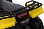 Vaikiškas keturratis elektromobilis, 12V, 2x45W, geltonas