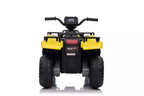 Vaikiškas keturratis elektromobilis, 12V, 2x45W, geltonas