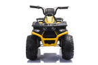 Vaikiškas keturratis Leantoys Quad, 24 V, 3-8 km/h, geltonas