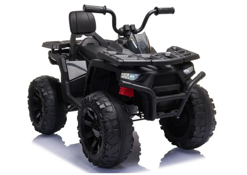 Vaikiškas keturratis Leantoys Quad, 24V, 3–8 km/h, juodas