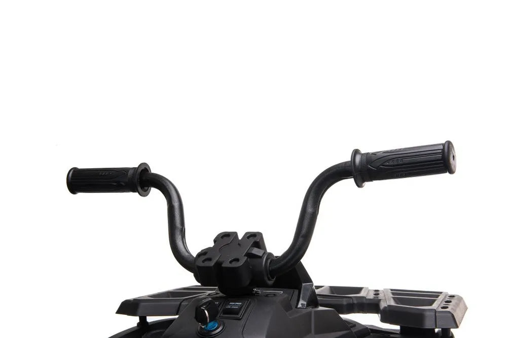 Vaikiškas keturratis Leantoys Quad, 24V, 3–8 km/h, juodas