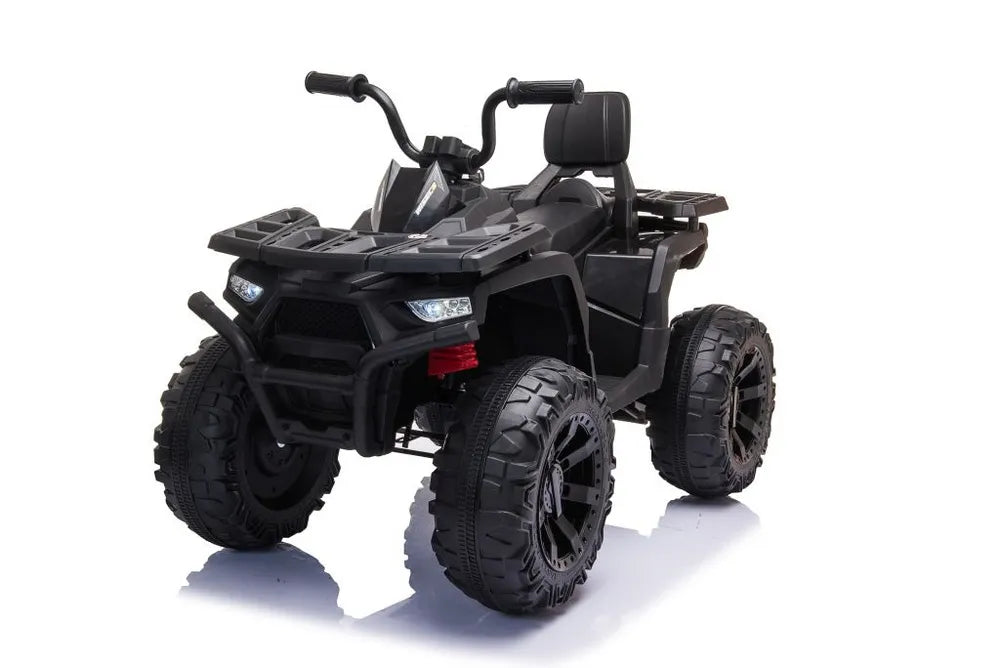 Vaikiškas keturratis Leantoys Quad, 24V, 3–8 km/h, juodas