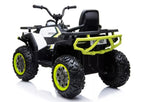 Vaikiškas keturratis Quad, 12 V, 4x45W, su EVA ratais, baltas
