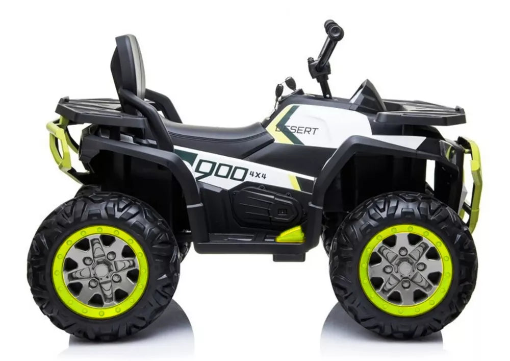 Vaikiškas keturratis Quad, 12 V, 4x45W, su EVA ratais, baltas