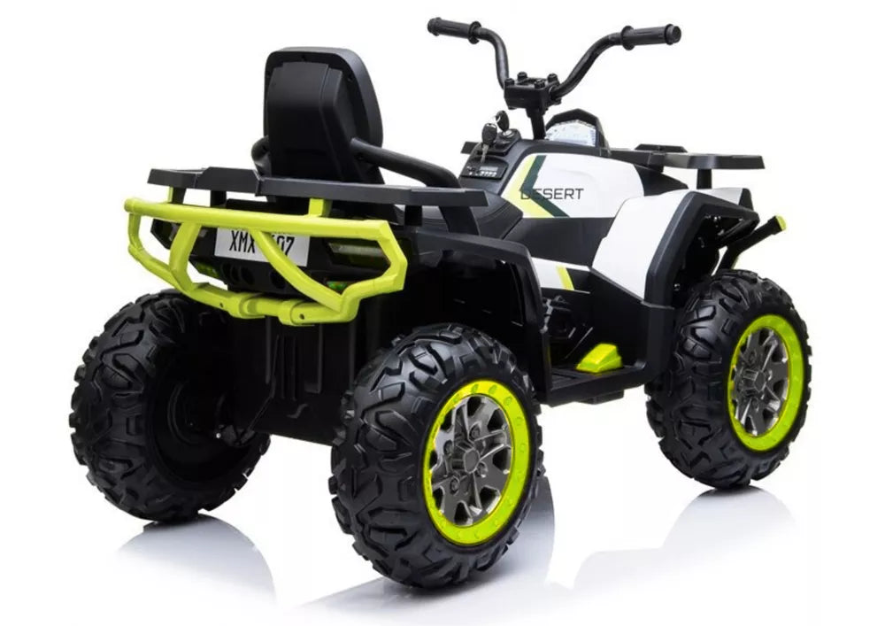 Vaikiškas keturratis Quad, 12 V, 4x45W, su EVA ratais, baltas