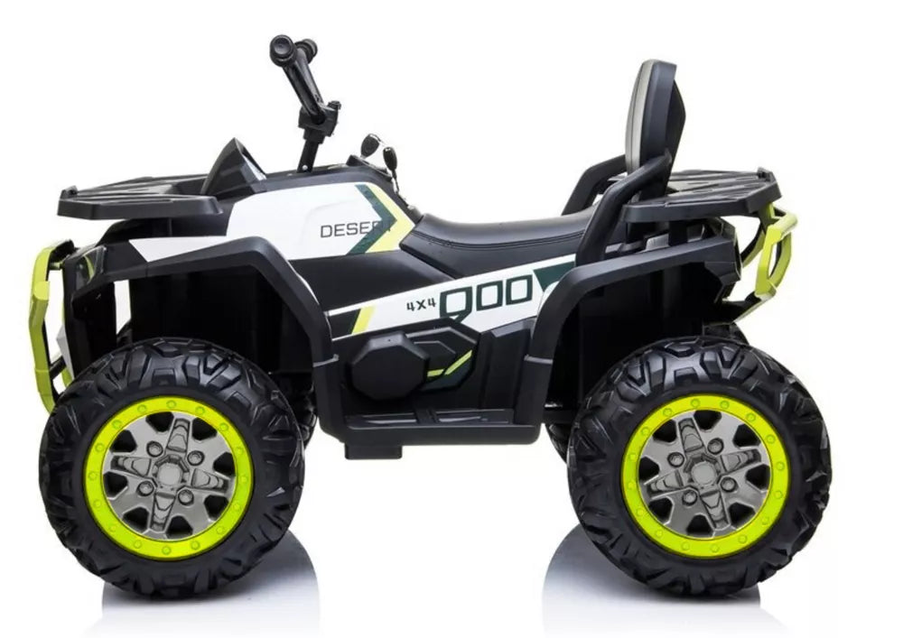 Vaikiškas keturratis Quad, 12 V, 4x45W, su EVA ratais, baltas
