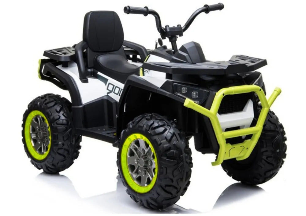 Vaikiškas keturratis Quad, 12 V, 4x45W, su EVA ratais, baltas