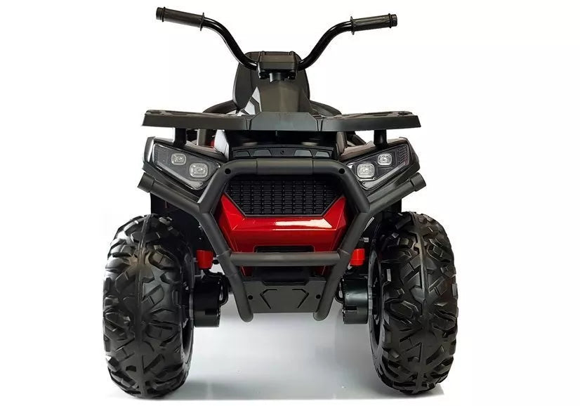 Vaikiškas keturratis Quad, 12 V, 4x45W, su nuotolinio valdymo pultu, raudonas