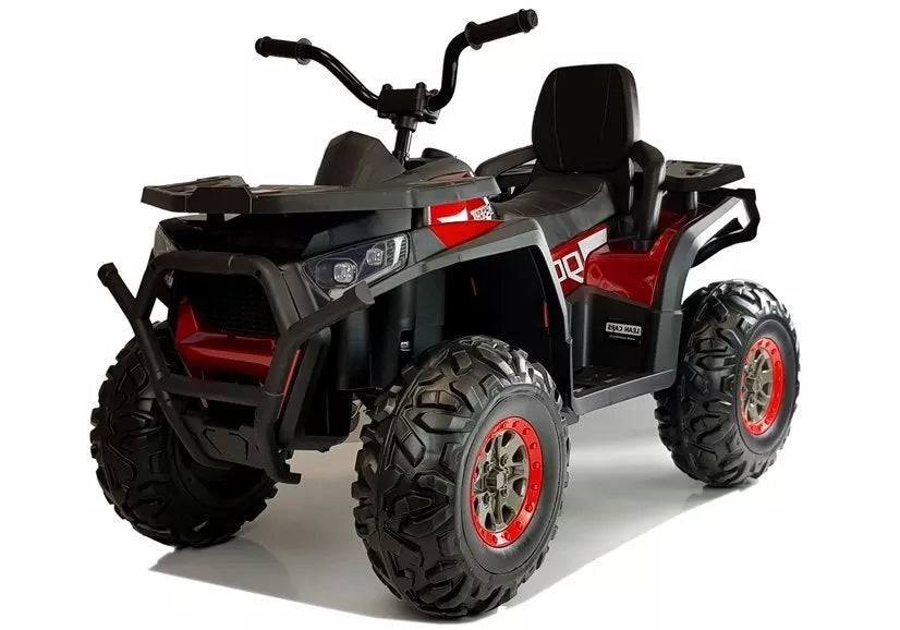 Vaikiškas keturratis Quad, 12 V, 4x45W, su nuotolinio valdymo pultu, raudonas