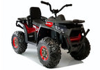 Vaikiškas keturratis Quad, 12 V, 4x45W, su nuotolinio valdymo pultu, raudonas