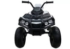 Vaikiškas keturratis Quad, 12V, 2x45W, su guminiais ratais, baltas