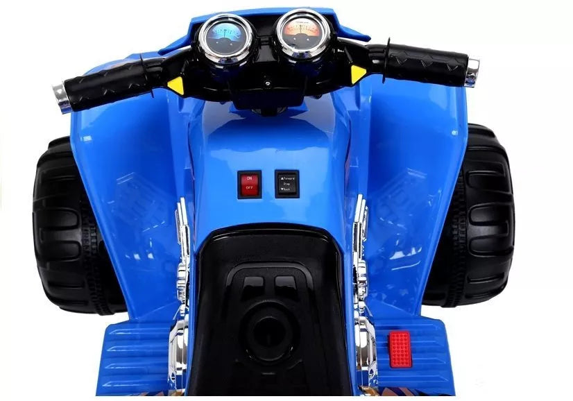 Vaikiškas keturratis Quad, 12V, 2x45W, su nuotolinio valdymo pultu, mėlynas