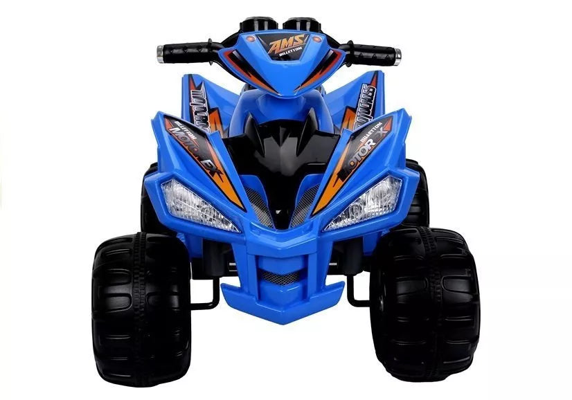 Vaikiškas keturratis Quad, 12V, 2x45W, su nuotolinio valdymo pultu, mėlynas