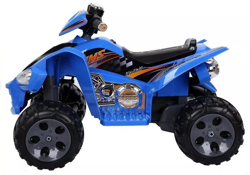 Vaikiškas keturratis Quad, 12V, 2x45W, su nuotolinio valdymo pultu, mėlynas