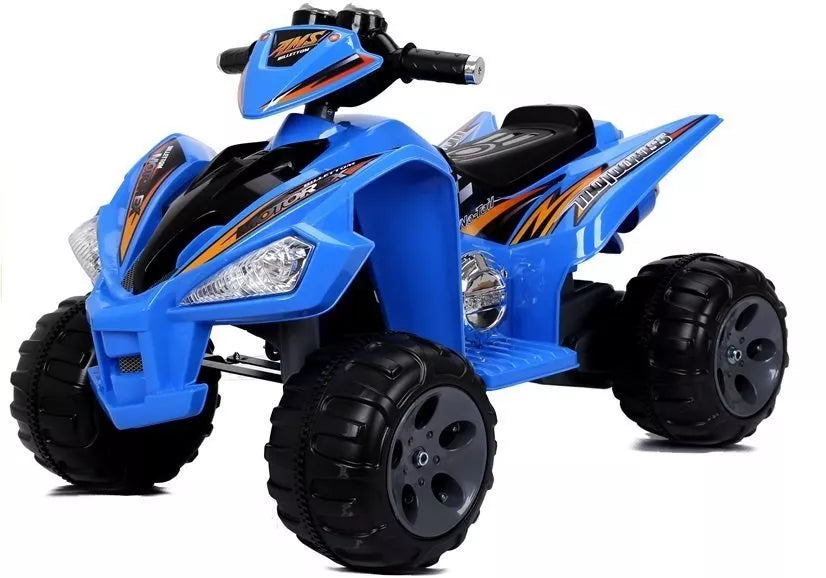 Vaikiškas keturratis Quad, 12V, 2x45W, su nuotolinio valdymo pultu, mėlynas