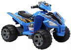 Vaikiškas keturratis Quad, 12V, 2x45W, su nuotolinio valdymo pultu, mėlynas