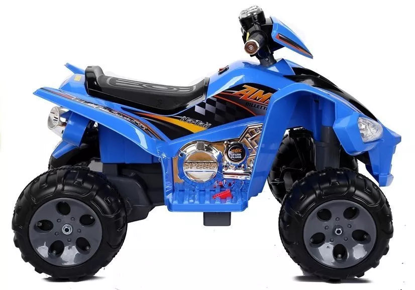 Vaikiškas keturratis Quad, 12V, 2x45W, su nuotolinio valdymo pultu, mėlynas