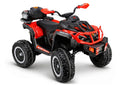 Vaikiškas keturratis Quad, 12V, 7Ah, raudonas