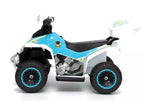 Vaikiškas keturratis Quad, 6 V, 3 km/h, 20 kg, baltas
