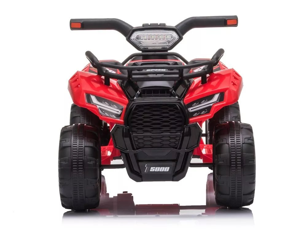 Vaikiškas keturratis Quad, 6V, 2 km/h, su muzikos skydeliu, raudonas