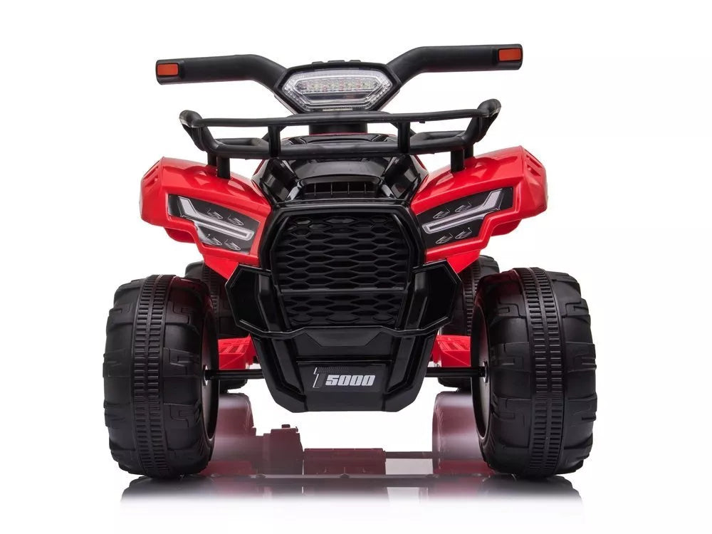 Vaikiškas keturratis Quad, 6V, 2 km/h, su muzikos skydeliu, raudonas
