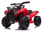 Vaikiškas keturratis Quad, 6V, 2 km/h, su muzikos skydeliu, raudonas