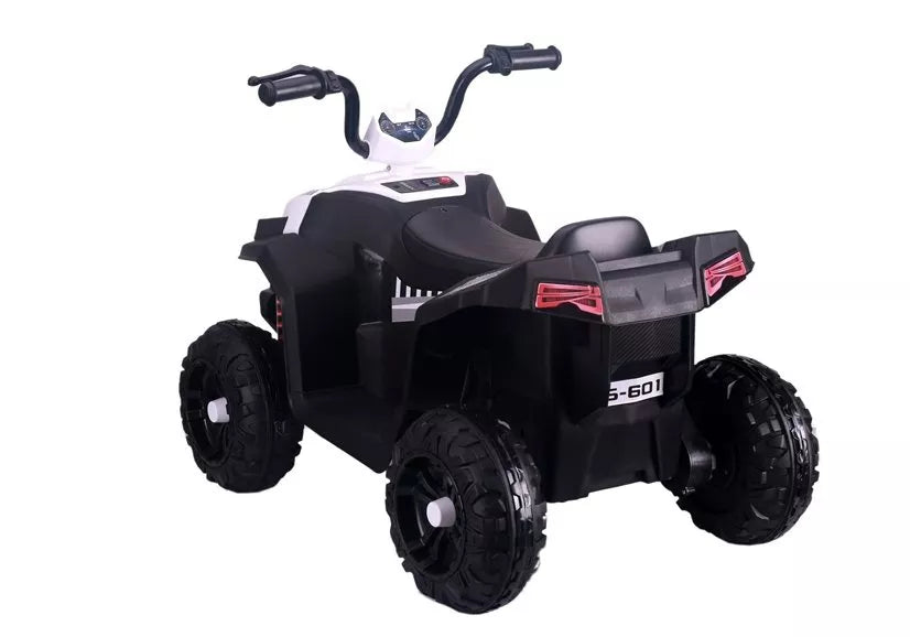 Vaikiškas keturratis Quad, 6V, 2x45W, 35 kg, baltas