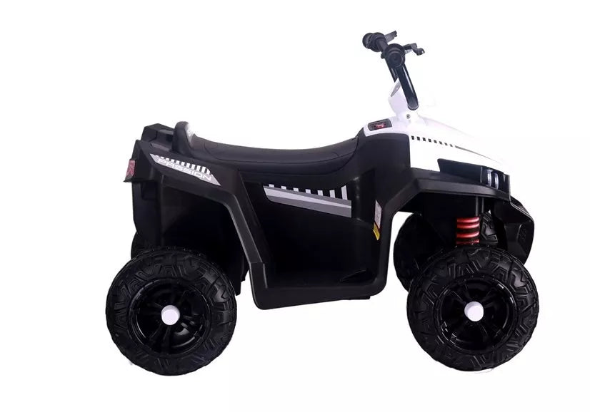 Vaikiškas keturratis Quad, 6V, 2x45W, 35 kg, baltas