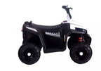 Vaikiškas keturratis Quad, 6V, 2x45W, 35 kg, baltas