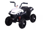 Vaikiškas keturratis Quad, 6V, 2x45W, 35 kg, baltas