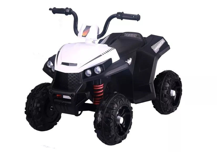Vaikiškas keturratis Quad, 6V, 2x45W, 35 kg, baltas