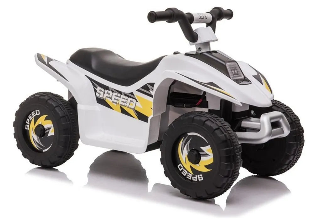 Vaikiškas keturratis Quad, 6V, 35W, baltas