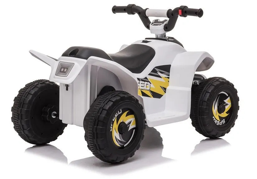 Vaikiškas keturratis Quad, 6V, 35W, baltas