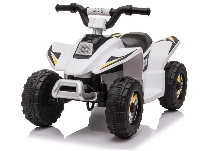 Vaikiškas keturratis Quad, 6V, 35W, baltas