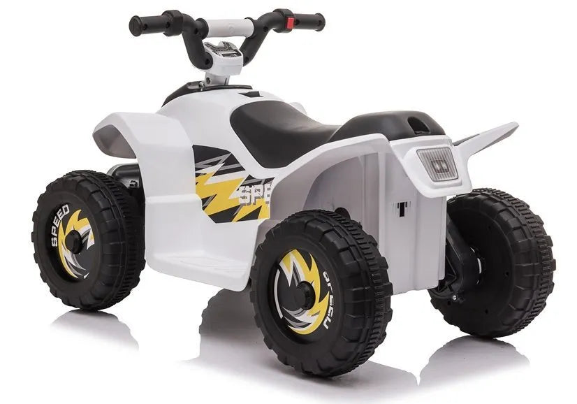 Vaikiškas keturratis Quad, 6V, 35W, baltas