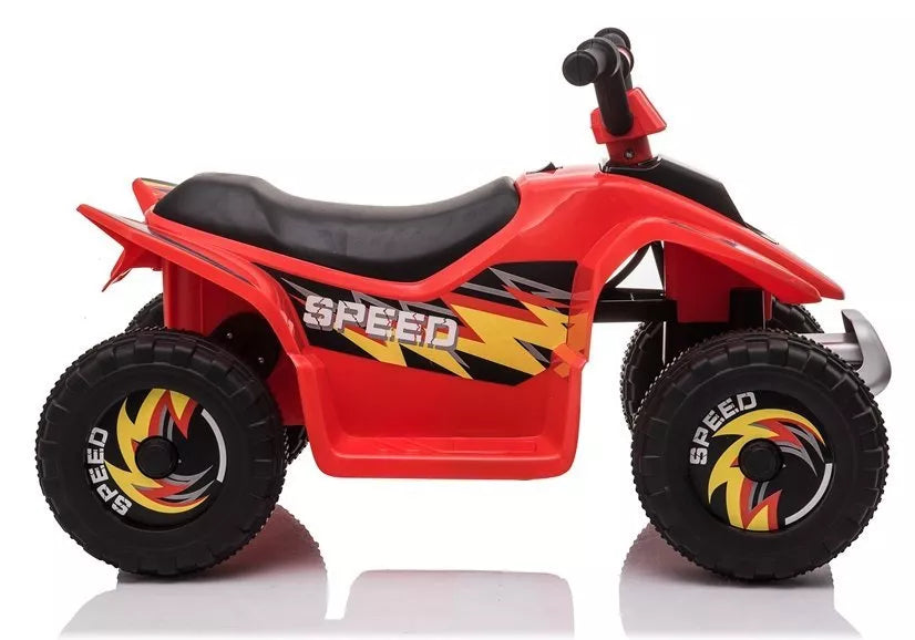 Vaikiškas keturratis Quad, 6V, nuo 3 metų, raudonas