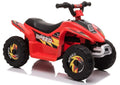 Vaikiškas keturratis Quad, 6V, nuo 3 metų, raudonas