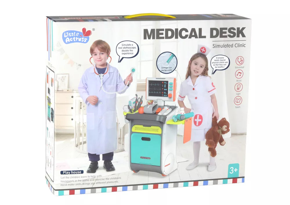 Vaikiško medicinos rinkinio pakuotė su gaminio nuotrauka
