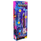 Vaikiškas muzikos instrumentų rinkinys Rock n Roll, 60–65 cm gitara, mikrofonas su stovu, garsiakalbis, rožinis
