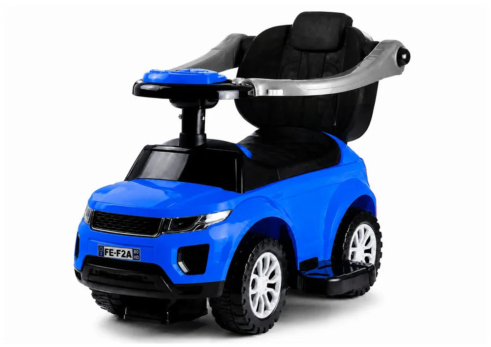 Vaikiškas paspiriamas automobilis, 12 m +, mėlynas