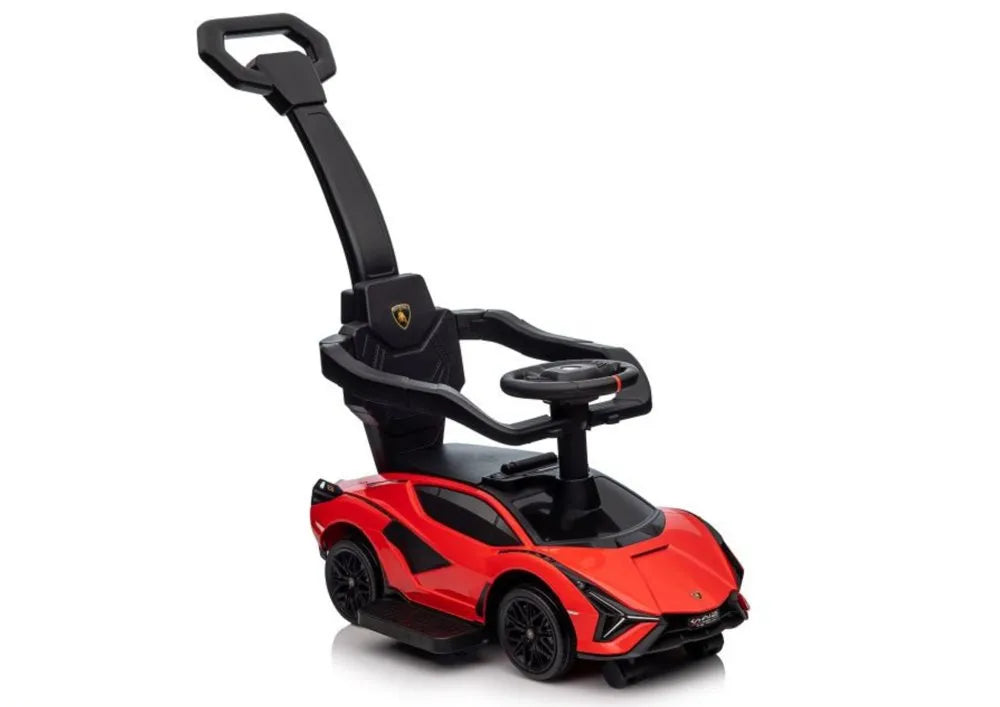 Vaikiškas paspiriamas automobilis Lamborghini Sián, raudonas