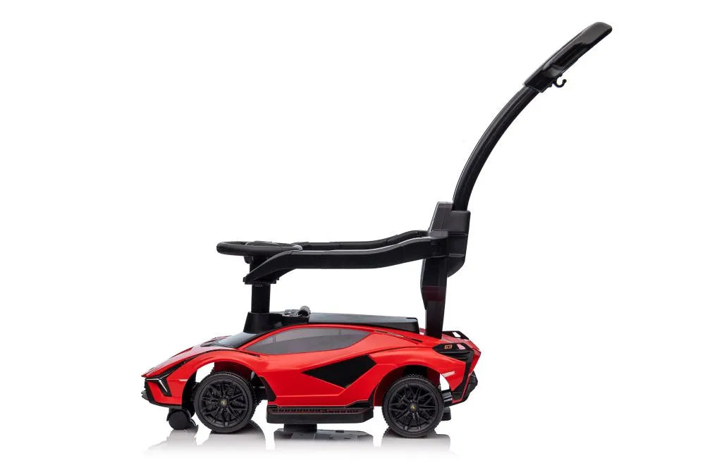 Vaikiškas paspiriamas automobilis Lamborghini Sián, raudonas