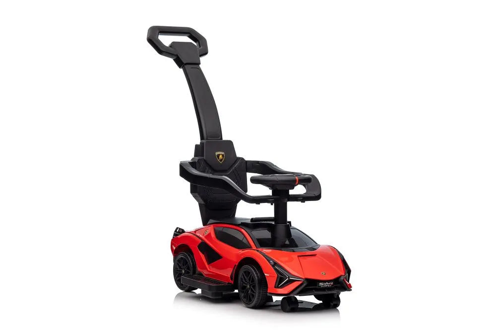 Vaikiškas paspiriamas automobilis Lamborghini Sián, raudonas