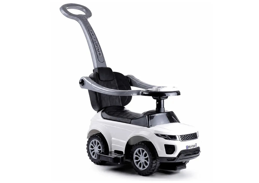 Vaikiškas paspiriamas automobilis Leantoys Range Rover Evoque, 12 m+, 65x33x40 cm, baltas