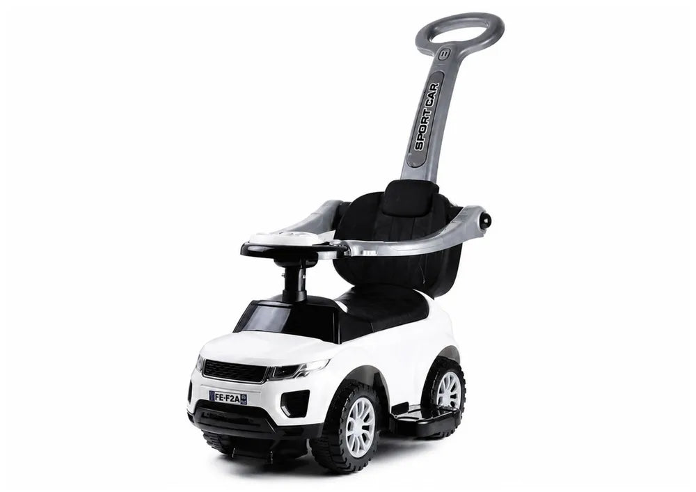 Vaikiškas paspiriamas automobilis Leantoys Range Rover Evoque, 12 m+, 65x33x40 cm, baltas