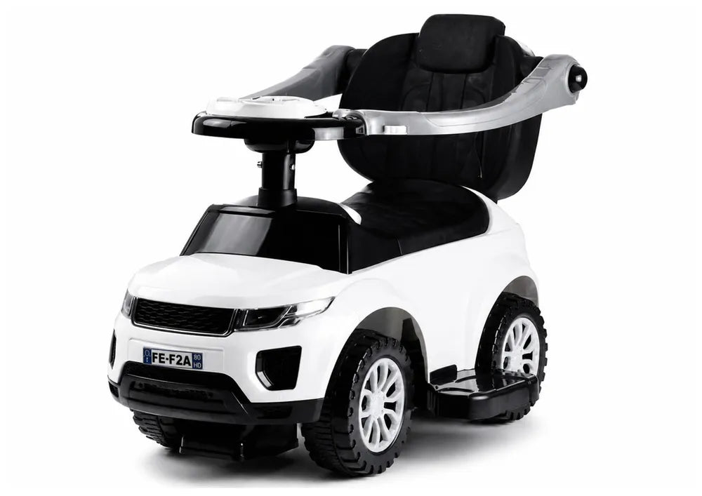Vaikiškas paspiriamas automobilis Leantoys Range Rover Evoque, 12 m+, 65x33x40 cm, baltas